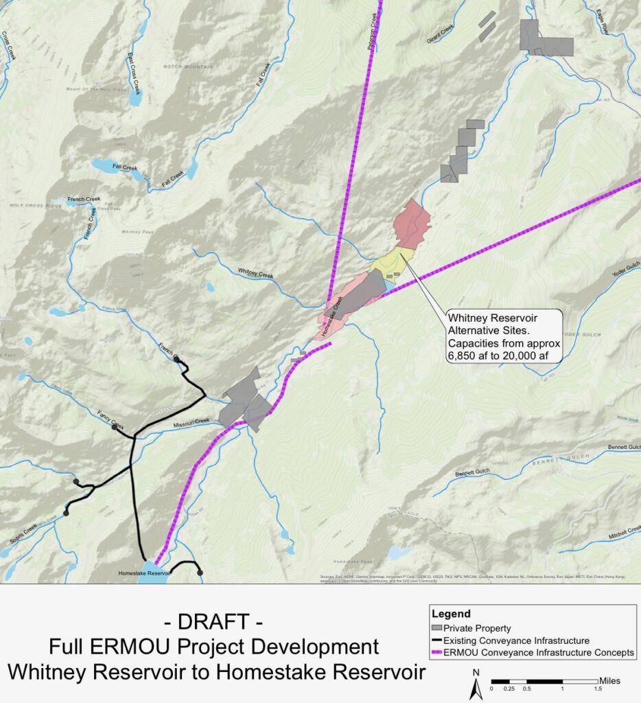 Homestake Creek map