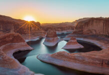 Sunrise at Lake Powell. Photo: Adobe Stock