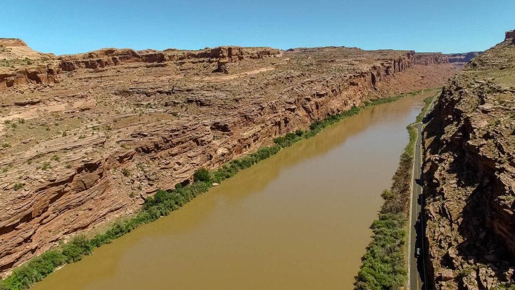 Colorado River near Moab drone photo 1