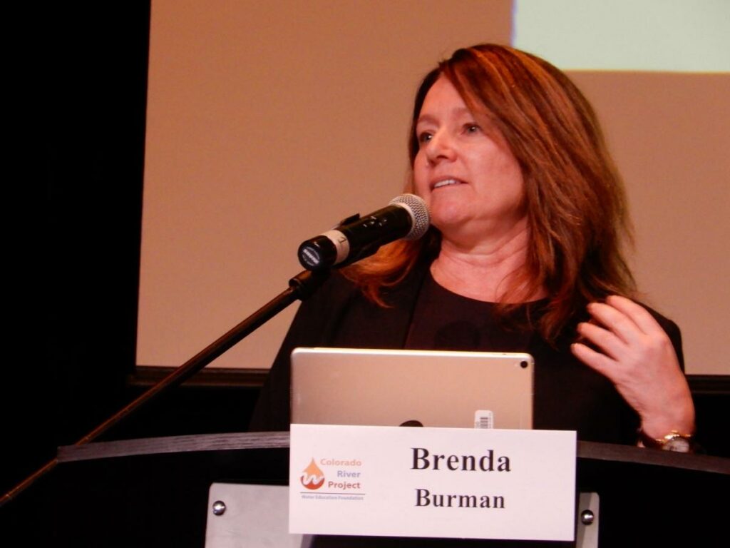 Reclamation Commissioner Brenda Burman supports collaboration and cooperation between Basins within the confines of the Compact. Source: Water Education Foundation