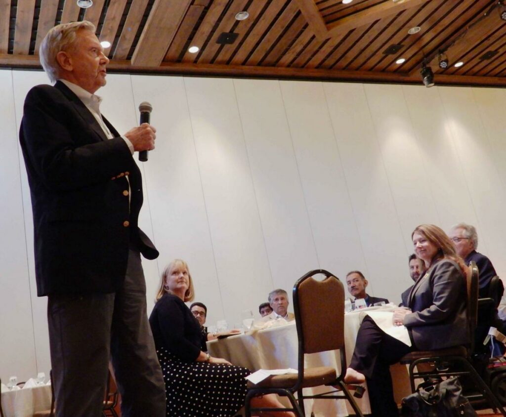 Bruce Babbitt, former secretary of the Interior and Arizona governor, said modifying the Colorado River Compact is not necessary for long-lasting solutions. Source: Water Education Foundation