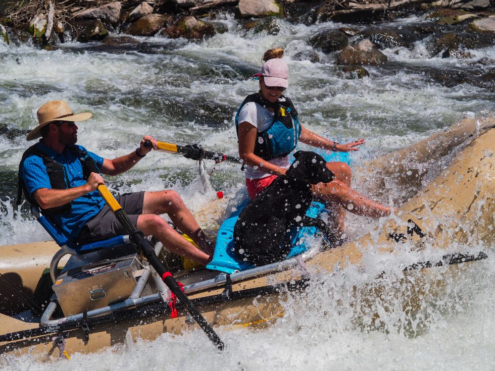 River rafters, fishermen and SUP users float on the Gunnison River on June 20, 2021. 