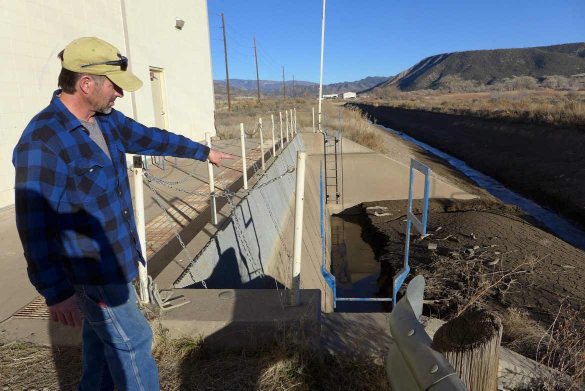 Canal sediment build up photo