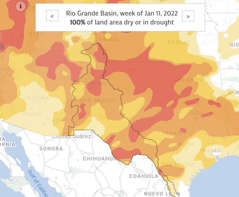 Map: Rio Grande drought tracker