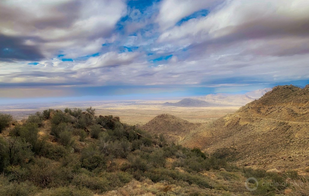West of Prescott, Granite Mountain rises to secure a magnificent view of dry Skull Valley. Never since statehood in 1912 has Arizona encountered such a long and deep period of water scarcity that science predicts will grow steadily more severe. Photo © Keith Schneider / Circle of Blue
