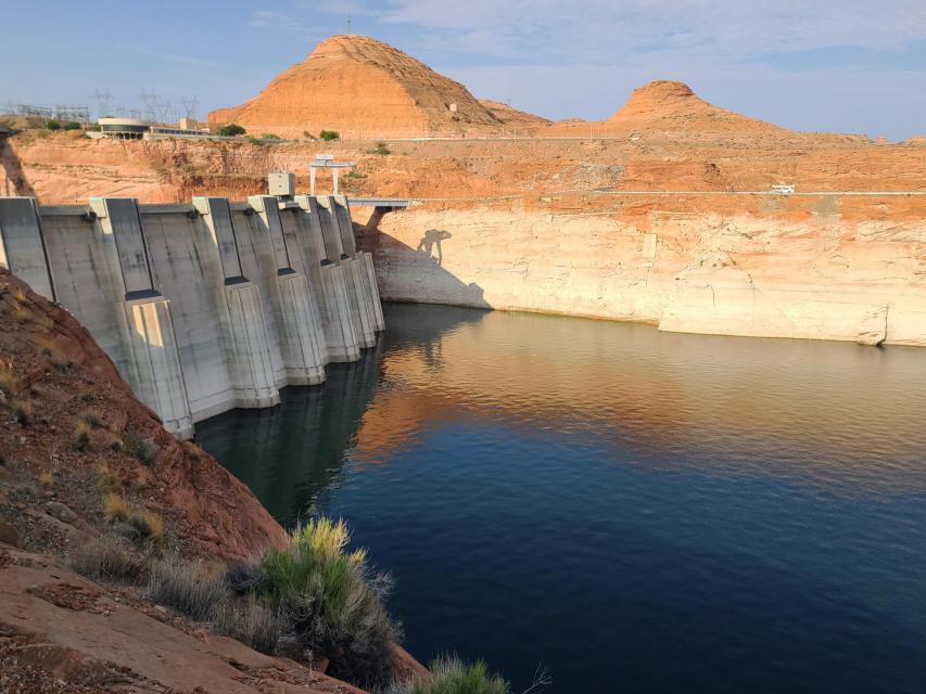 The federal government may reduce releases from Glen Canyon Dam (pictured above) in 2023 by an unprecedented 2-3 million acre-feet, a move that would trigger severe cuts in the Lower Basin. (Source: Bureau of Reclamation)