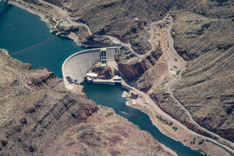 Photos: Roosevelt Dam and Roosevelt Lake aerials May 2021